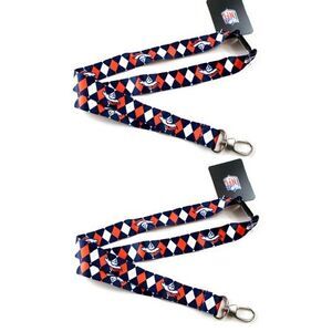Denver Broncos NFL Argyle Lanyard 2 Pack